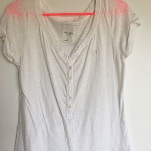 White Button Up Henley